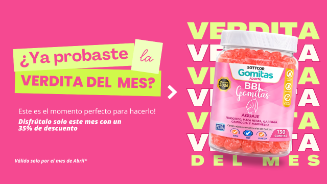 Verdita del mes Gomitas BBL aguaje con 35% de descuento Verdita del mes Gomitas BBL aguaje con 35% de descuento