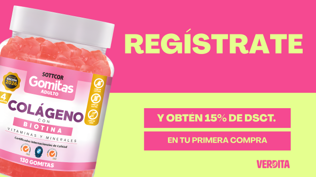 registrate y obten 20% de descuento en tu primera compra con tus productos naturales favoritos Verdita